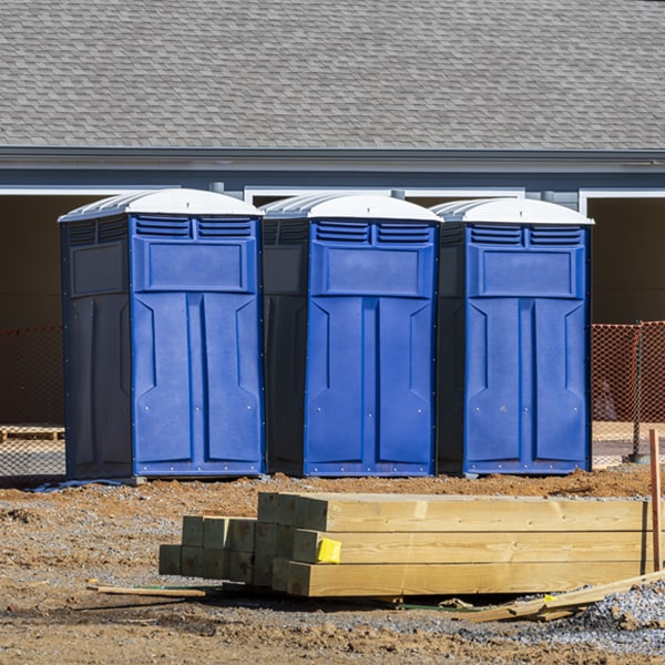 how can i report damages or issues with the porta potties during my rental period in Glade Hill Virginia